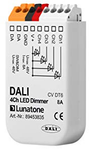 Lunatone 89453835 DALI DT6 LED Dimmer, 2-4 CH CC-CV