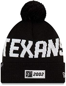 New Era NFL HOUSTON TEXANS Authentic 2019 Sideline Road Black Sport Knit Wintermütze