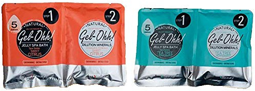 Avry Beauty Jelly Spa Pedicure Set Gel-Ohh Combo (SWEET CITRUS & TEA TREE PEPPERMINT)