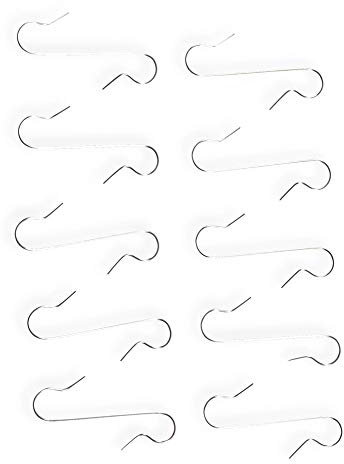 Riffelmacher Flux Baumschmuckaufhänger Kugelaufhänger 50 Stück - Silber - Weihnachtsbaumschmuckaufhänger Christbaumschmuckaufhänger Osterschmuckaufhänger Baumhaken