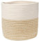 Briful 25CMx25CM Gewebter Baumwollseil Pflanzkorb Blumentopf Geflochten Übertopf Korb für Pflanzgefäße, kleine Pflanzen, Blumentopf, Kunsthandwerk, Spielzeug, Home Décor