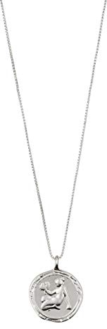 PILGRIM Jewelry Halskette mit Jungfrau Sternzeichen - Versilbert, Kristall