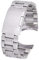 1 Pc 20 MM Edelstahl Uhr Band Gebürstet - Metall Armband mit 4 Pcs Frühling Bars für Armbanduhr (Silber)