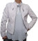 Fantasy Chiodo Giacca Giacchetto Giubbino Giubbotto Corto Slim Avvitato Aderente Finta Pelle Ecopelle Skin Donna Ragazza (XXL 48, Bianco)