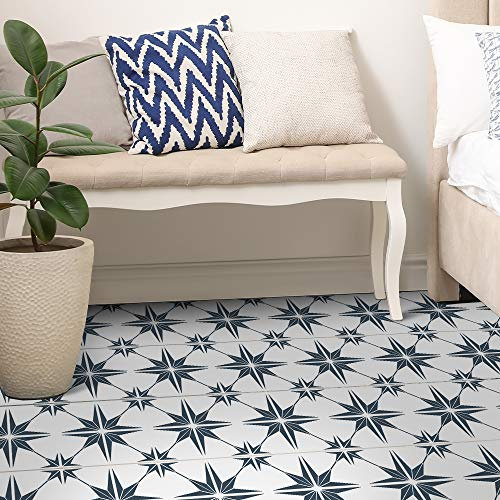 Floor Sticker, Vinyl Floor Wall Tiles Floor Sticky Back Sticker, Non-Slip Floor Tiles Decals for Kitchen Bathroom Self-Adhesive Peel and Stick PVC DIY Home Décor 20cmX300cmX1Pcs/7.87 X118 X 1 Pcs