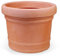 Floralo e. K. Kunststoffpflanztopf Lucca, rund, Verwendung im Innen- und Außenbereich (Terracotta, ø 40 cm x Höhe 30 cm)