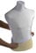 Deco Woerner Strechbezug Ersatzbezug Überzug für Herren-Büste Schaufensterfigur 74 cm weiß