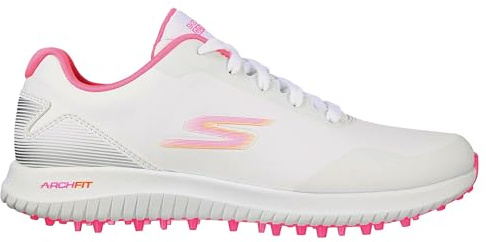 Skechers Womens Go Golf Max 2 Spikeless Shoes White 5.5 (38.5)