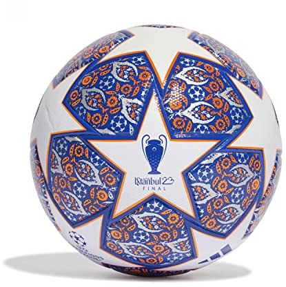 adidas Unisex Ball (Laminated) UCL League Istanbul Football, White/Team Royal Blue/Solar Orange/Silver Met., HU1580, 4