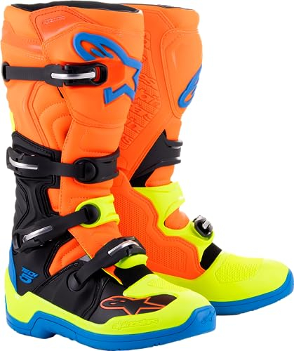 Alpinestars Tech 5 Stivali motocross (Orange,9 (43))