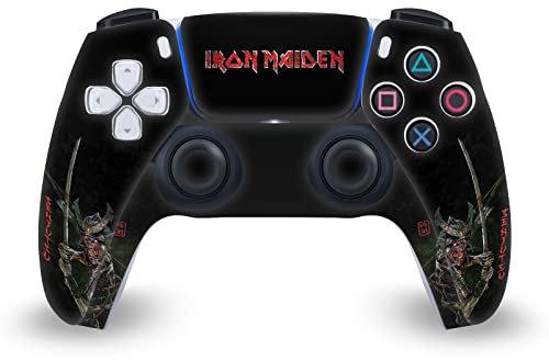 Head Case Designs Offizielle Iron Maiden Senjutsu Album-Cover Grafik Kunst Vinyl Frontplatte Haut Gaming Aufkleber Abziehbild Abdeckung kompatibel mit Sony Playstation 5 PS5 DualSense Controller