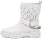 IF Fashion Scarpe da Donna Stivali Primaverili Estivi Traforati Alla Caviglia Biker Motociclista Con Catena Cinghia D7910 bianco N.37