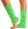 Lizzy Leg Warmers Rainbow Florescent Stripe | 80s Neon Teen Womens Adult Girl Fancy Dress Accessories Dance ware Hen Party Tutu Accessory | One Size (Neon Green)