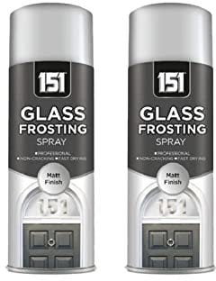 PNJB, Window Glass Frosting Privacy Spray Paint Privacy Decorative Bath Window, Glass Frosted Spray, Window Door Security, Privacy & Decor, (400ml), (2 Pcs)