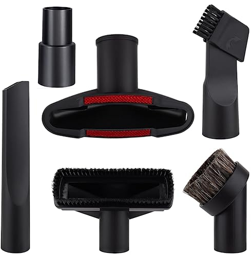 6Pcs Vacuum Cleaner Accessories Set, 32mm Vacuum Attachments Accessories Cleaning Kit with 32mm-35mm Hose Adapter,Compatible with Shark/Henry Hoover Attachments