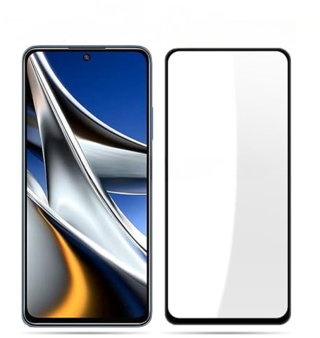 Kepuch 2 Paquetes Vidrio Templado Protector de Pantalla para Xiaomi Poco X4 Pro 5G
