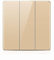 ZFQ Interruttore a pulsante a bilanciere grande a 2 vie, pannello da parete in vetro acrilico moderno, triplo interruttore elettrico della luce, 3 bande 2 vie, 16A 250V