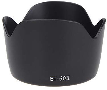 Karlak Pare-soleil pour objectif Canon 55-250 mm, ET-60II Pare-soleil fleur pour Canon EF 75-300 mm F/4-5.6 III EF-S 55-250 mm f/4-5.6 IS