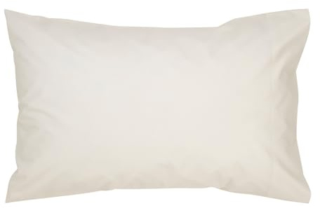 Christy King Pillowcases 2 Pack | 400TC Luxury Bedding | Linen Cream Pillow Case Pair | 100% Cotton Sateen | Soft Silky Bed Linen