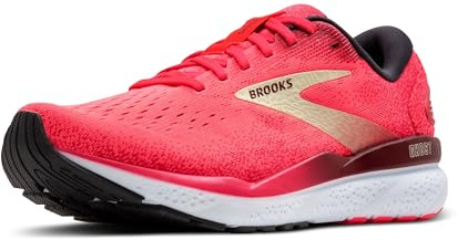 Brooks Damen Ghost 16 Sneaker, Rosa/Sonnengetrocknete Tomaten/Creme, 39 EU