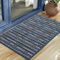Biscpro Fußmatte Schmutzfangmatte Innen 50x80cm rutschfeste Waschbar Fussmatte,Sauberlaufmatte Teppich für Eingangsbereich,Haustür,Patio,Flur,Garten,Porch-Blue