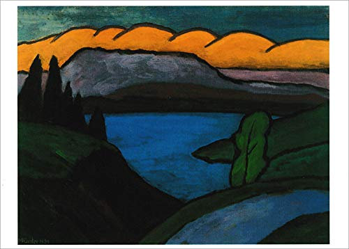 Kunstkarte Gabriele Münter Der blaue See