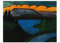 Kunstkarte Gabriele Münter Der blaue See