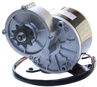 12/24 Volt DC 250W/350 Watt Untersetzungsgetriebe gebürsteter Elektromotor mit 9 Zähnen Ritzel für E-Bike Mini Bikes Scooter (250, Watt)