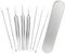 Pavlleen Mitesserentferner Set 8 PCS Edelstahl Akne Pickel Entferner, Komedonenquetscher & Pinzette, Blackhead Remover für Nasen-Gesichtspflege, Professionelles Pickel Ausdrücken Werkzeug