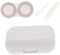 HAPINARY 1 Set Glasses Case Kit Lenses Microfiber Soft Contacts Container Case Contacts Organizer Small - Holder Travel - Holder Abs Grey