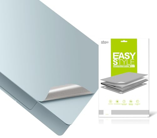 4 in 1 Ultra Thin 3M Vinyl Full Size Laptop Skin Cover Palm Rest Protector Sticker for 2025 MacBook Air 15 Inch M4 (Model: A3241) and 2023/2024+ MacBook Air 15 M2 M3 (Model: A2941/ A3114) - Blue