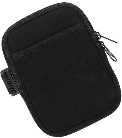 BESPORTBLE Tazas para Coche De Neopreno Negro Bolsa Portátil Cremallera para Exteriores Playa Almacenamiento De Botellas para Monedas y Llaves