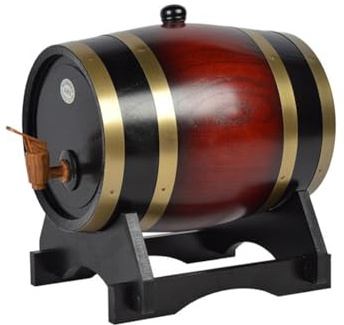Weinfass – 1,5 l und 3 l Getränkefass mit Gravur, fertiges Ale-Fass | dekorativer Getränkespender für Grillveranstaltungen, Präsentationen, Taverne-, Hochzeit, Geburtstag, Festival, Tafelaufsatz