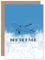 Wee Blue Coo Flugzeugumriss Auf Sky Travel Bon Voyage Abschiedskarte