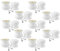 White Hinge Limited Set of 10 Traditional Plain White Ceramic Furniture Door & Draw Knobs 38mm Diameter