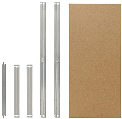 shelfplaza® HOME 90x45cm Fachboden-Set komplett für Steckregale in verzinkt/HDF-Fachboden/zusätzliche Fachböden für Schwerlastregale