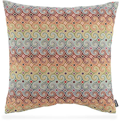 H.O.C.K. Taner Kissen inkl. Füllung Zierkissen Hocker Multicolour Boho in verschiedenen Größen (50x50cm, Multicolour)