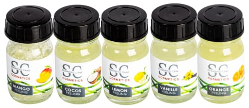 Sugaring Cane Zucker-Peeling | Sugar Body Scrub ohne Konservierungsmittel | Dusch- & Körperpeeling | Tester-Set, 5x 30ml