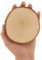 HOFMEISTER® Holzscheiben mit Rinde, Untersetzer, rund, unlackiert aus Holz 10 cm