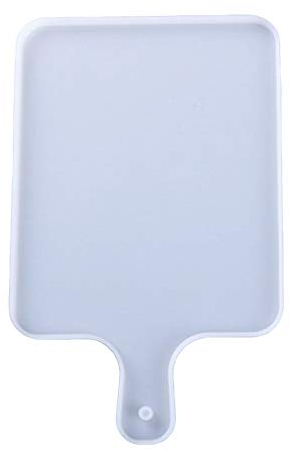 Handmade Quadrat Molds Griff Tablett Silikon Untersetzer DIY Basteln Schablonen Pendel Silikonform Epoxidharz Resin Mold Handgemachte Crystal Glue Handwerk Molds Für Achat-Untersetzer Schüsselmatten