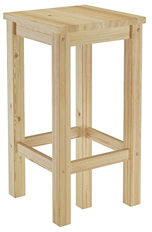 Erst-Holz Barhocker Kiefer Massivholz Tresenhocker wählbar in 60cm oder 80cm 90.71-44-45, Länge:60 cm