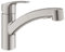 GROHE Eurosmart 30306DC1 Einhandmischer mit Doppelstrahl, ausziehbarer Küchenarmatur, Supersteel