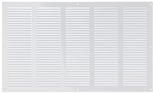 500x300mm Griglie D'Aerazione/Ventilazione in Metallo - Bianca Griglia D'aria con Rete Anti Insetti