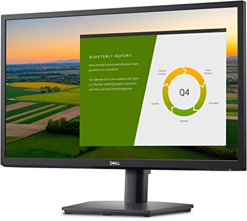 Dell E2422HS 24 Inch Full HD (1920x1080) Monitor, 60Hz, IPS, 5ms, Height Adjust, Built-in Speakers, DisplayPort, HDMI, VGA, 3 Year Warranty (Renewed)