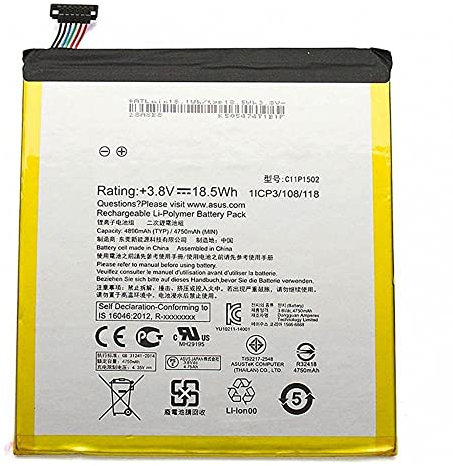 Audiosystem Batteria PILA COMPATIBILE per ASUS ZENPAD 10 Z300 Z300C Con Capacità 4750MAH P023 P01C P01T C11P1502 Ricambio Sostituzione
