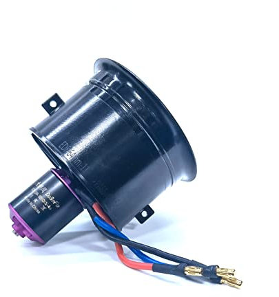 DoBoFo EDF 64mm 3S 3900KV 11 Blades 12.6V Electric Ducted Fan, Hobby RC Jet Engine Propeller, RC Car Engine Parts, High Speed Brushless Motor, Remote Control Model, Replacement Airplane Parts DIY