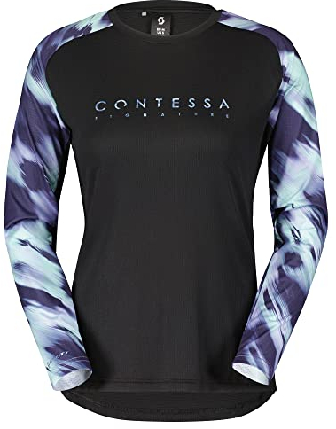 Scott Trail Contessa Signature Damen Fahrrad Trikot lang schwarz 2023: Größe: M (38/40)