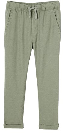 Vertbaudet Jungen Hose mit Leinenanteil grün 110