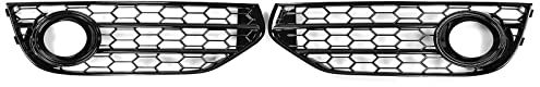 ROGNEE Externes Zubehör Auto Nebelscheinwerfer Grill Kühlergrill Nebelscheinwerfer Abdeckung Trim Für Audi A4 B8 B8.5 2009-2015