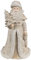 Clayre & Eef Figur Weihnachtsmann 15 cm Goldfarbig Polyresin Weihnachtsfiguren
